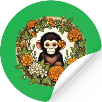 Discover Chimpanzee Stickers