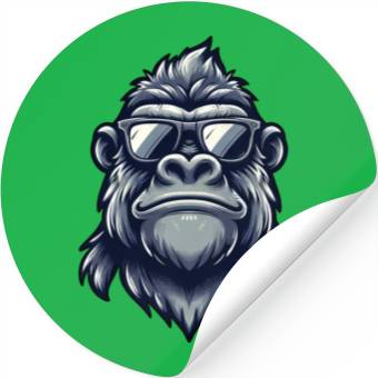 Discover Cool Gorilla Sunglasses Monkey Stickers