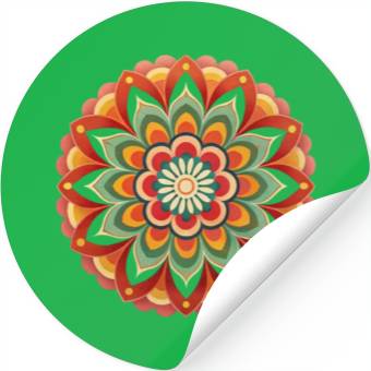 Discover Mandala Flower Stickers