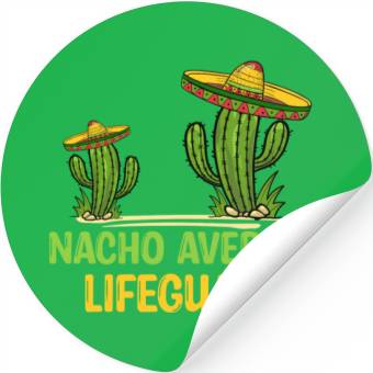 Discover Nacho Average Lifeguard Stickers
