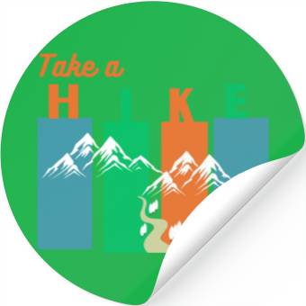 Discover Take a hike Stickers