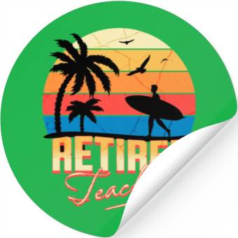 Discover Retired Teacher Stickers