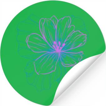 Discover hibiscus flower Stickers