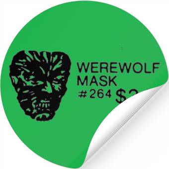 Discover WEREWOLF MASK Stickers