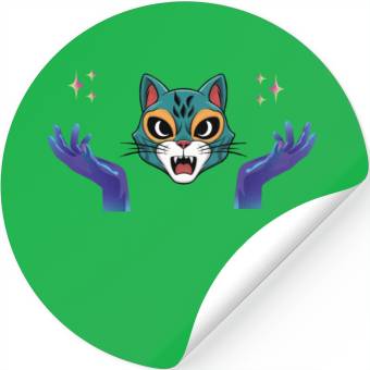 Discover Witch cat Stickers