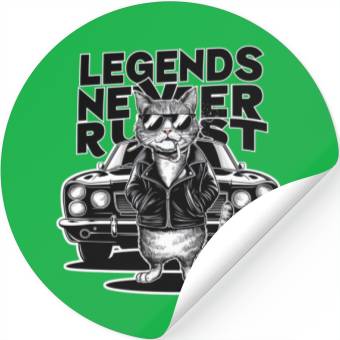 Discover GANGSTA CAT oversized Stickers