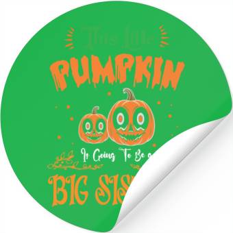 Discover Pumpkin Big Sister Stickers