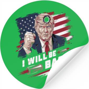 Discover i will be back trump Stickers