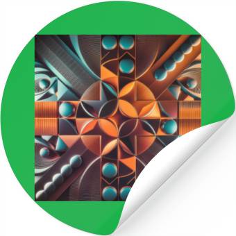 Discover Geometric Symphony Stickers