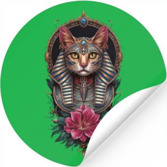 Discover Royal Egyptian Cat Stickers