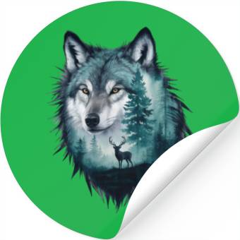 Discover Wolf 2 Stickers