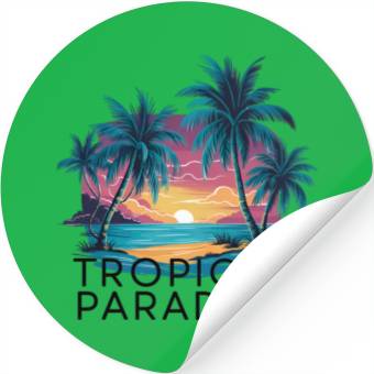 Discover TROPICAL PARADISE Stickers