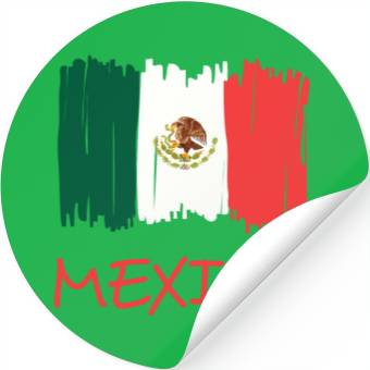 Discover Mexican Flag Stickers