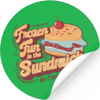 Discover Ice Cream Sandwich Stickers