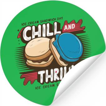 Discover Ice Cream Chill Stickers