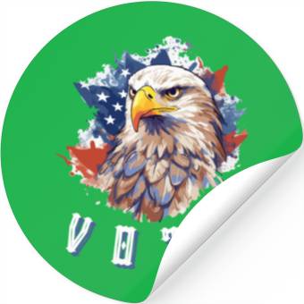 Discover Eagle Vote Stickers