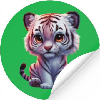 Discover Baby Tiger Stickers