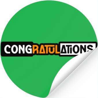 Discover CONGRATULATIONS Stickers Stickers