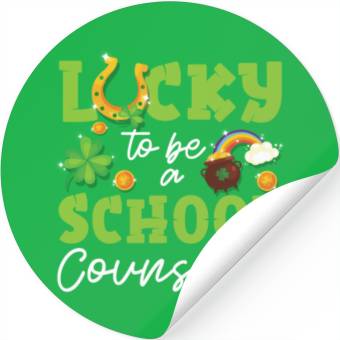 Discover School Counselor St Patricks Day Stickers