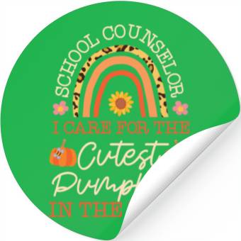 Discover School Counselor Pumpkin Fall Stickers