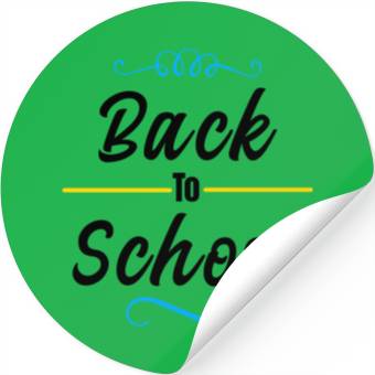 Discover back to school typography design Stickers