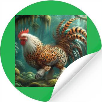 Discover The chicken-leopard Stickers