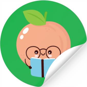 Discover back to school Orange Stickers