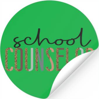 Discover School Counselor Leopard Cheetah Stickers