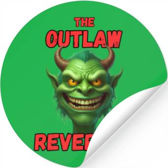 Discover Outlaw Reverend Green Demon Stickers