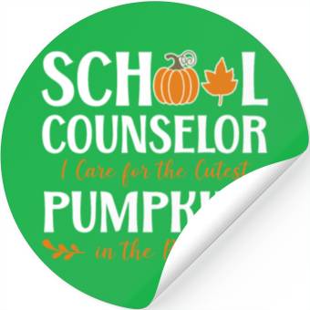 Discover School Counselor Pumpkin Fall Stickers