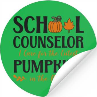 Discover School Counselor Pumpkin Fall Stickers