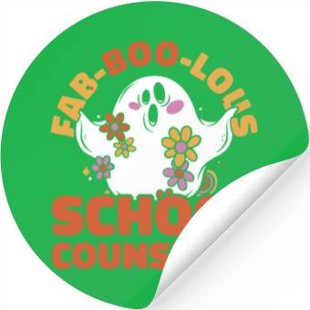 Discover School Counselor Halloween Ghost Stickers