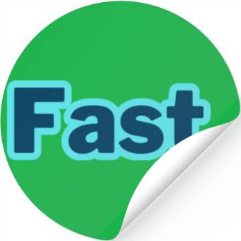 Discover Fast. word typography Stickers