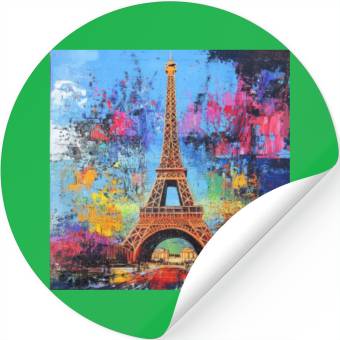 Discover Paris-Eiffel Tower Stickers