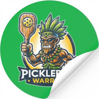 Discover Pickleball Warrior Stickers