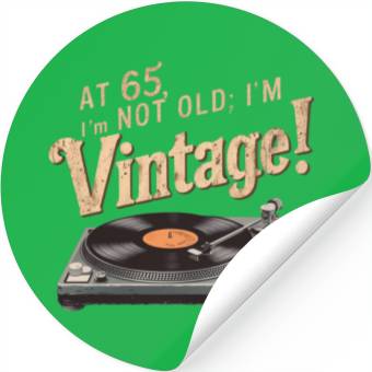 Discover 65th Birthday Gift Stickers