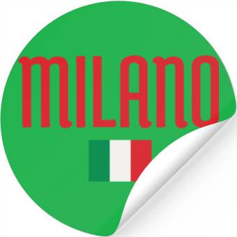 Discover Vivid Milan Italy Flag Pattern Stickers