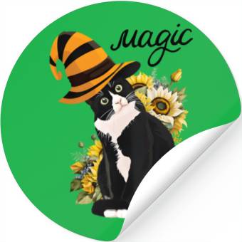 Discover Magic Cat Stickers