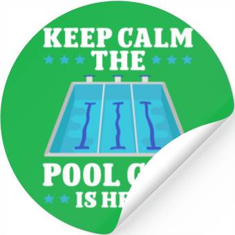 Discover Pool Cleaner Keep Calm The Pool Guy Is Here Stickers