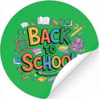 Discover back to school on kids Stickers