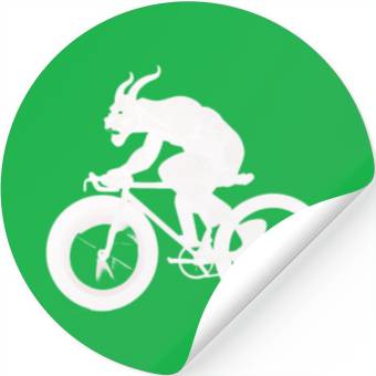 Discover devil on bicycle Stickers