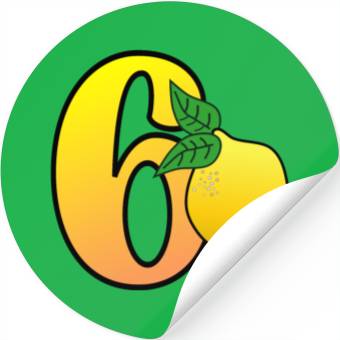 Discover Number 60th Birthday - Lemon Stickers
