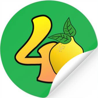Discover 40th Birthday Lemon Stickers