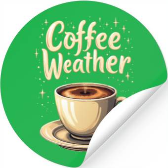 Discover Coffee Weather Stickers