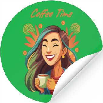 Discover Coffee Time Bliss Stickers