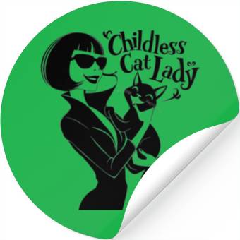 Discover Childless Cat lady Kamala Harris Stickers