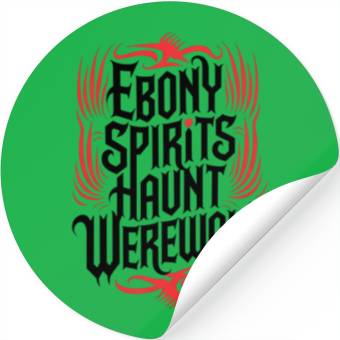 Discover Ebony Spirits Haunt Werewolf Stickers