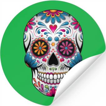 Discover Colorful Skull Stickers