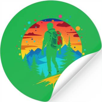 Discover Hiking Solo Summit Stickers