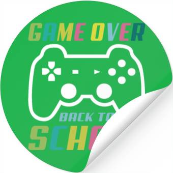 Discover Game Over Back To School Stickers